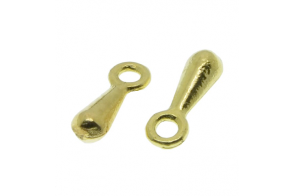 Кінцевик для ланцюжків, колір світле золото, 7х2 мм